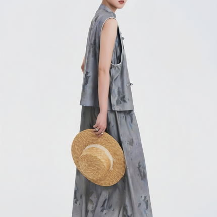 RONG Butterfly Shadow Chinese Waistcoat