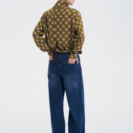 Tongqian Flower Chinese-style Shirt Top