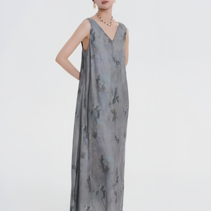 RONG Butterfly Shadow Chinese Vest Dress