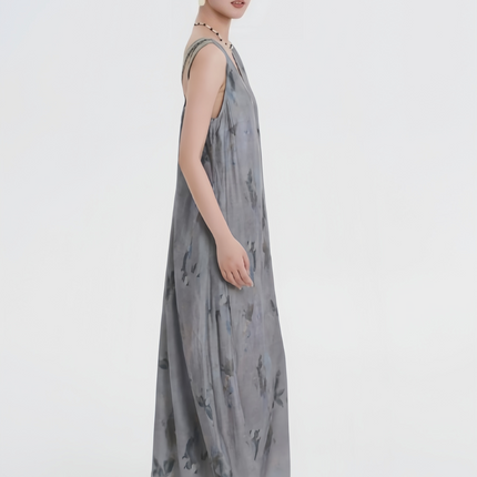 RONG Butterfly Shadow Chinese Vest Dress
