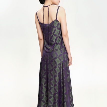 RONG Purple and Green Copper Coin Flower Sling · Half skirt