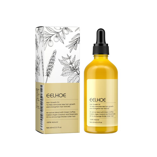 EELHOE Rosemary Hair Care Essential Oil Hair Repair Smooth Hair Gentle Nourishment Radiant Hair Care oil