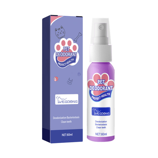 Yegbong dog bad Breath Spray, pet oral cleaning, cat deodorization and odor removal, breath freshening spray